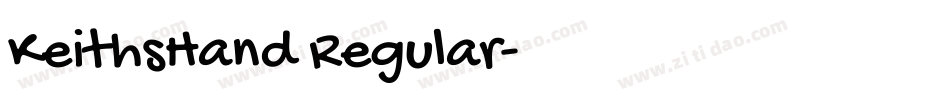 KeithsHand Regular字体转换